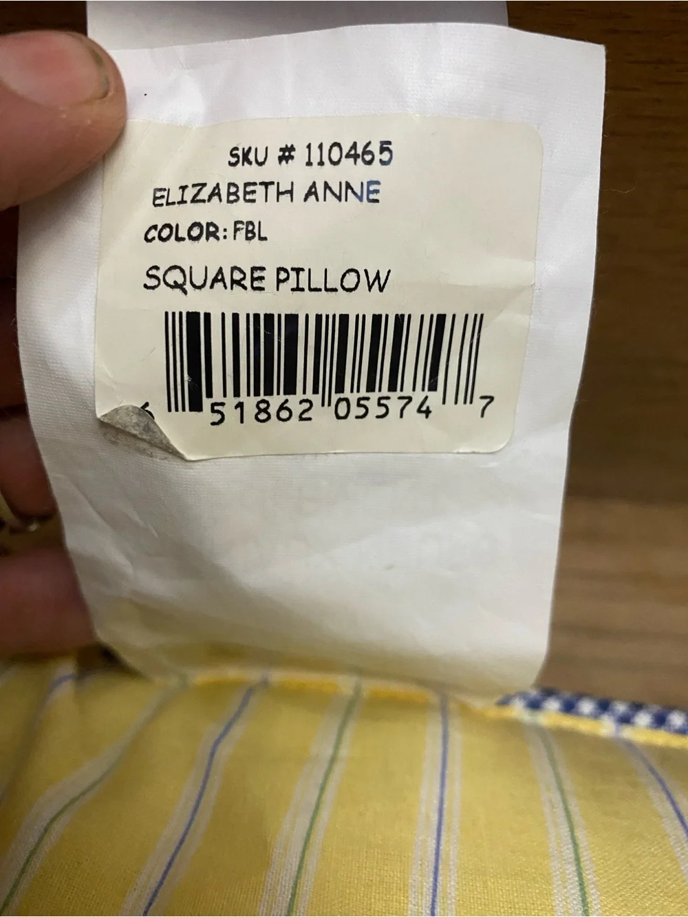Tommy Hilfiger Vintage Elizabeth Anne Square Throw Pillow Ditsy Floral Pattern